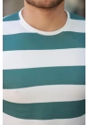 Erkek çift Renk Pamuklu örme Kumaş Kısa Kollu T-shirt