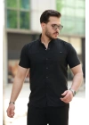 Erkek çıtçıt Düğmeli Kısa Kollu Gömlek