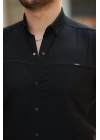 Erkek çıtçıt Düğmeli Kısa Kollu Gömlek