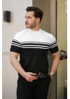 Erkek çizgili Kısa Kollu T-shirt