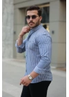 Erkek çizgili Uzun Kollu Gömlek