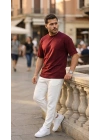 Erkek Duble Kol Basic Tişört