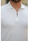 Erkek Fermuarlı Yakalı Kısa Kollu Tshirt