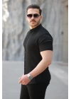 Erkek Hakim Yaka Kısa Kollu Gömlek