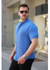 Erkek Hakim Yaka Kısa Kollu Gömlek