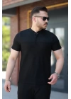 Erkek Hakim Yakalı Kısa Kollu Pamuklu T-shirt