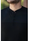 Erkek Hakim Yakalı Kısa Kollu Pamuklu T-shirt