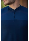 Erkek Hakim Yakalı Kısa Kollu Pamuklu T-shirt