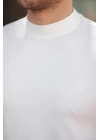 Erkek Ince çizgi Dokulu Kısa Kollu T-shirt