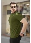 Erkek Ince çizgi Dokulu Kısa Kollu Tişört