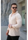 Erkek Kadife Dokulu Uzun Kollu Gömlek