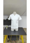 Erkek Kısa Kollu Bisiklet Yaka Burgu Bluz