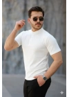 Erkek Kısa Kollu Hakim Yaka önü Düğmeli Viskon Tişört