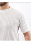 Erkek Kısa Kollu örgü Kumaş Bisiklet Yaka T-shirt