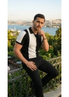 Erkek Kısa Kollu Polo Yakalı Blok Desenli Triko Bluz
