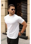Erkek Kolları Dar Kesim Rahat Kalıp Basic Tişört
