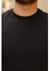 Erkek Kolları Dar Kesim Rahat Kalıp Basic Tişört