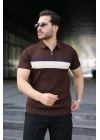 Erkek Örgü Desenli Renkli Kısa Kollu Triko Tişört