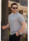 Erkek Oversize Bisiklet Yaka Kısa Kollu T-shirt