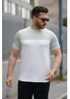 Erkek Parçalı Renk Kısa Kollu Tişört