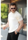 Erkek Parçalı Renk Kısa Kollu Tişört