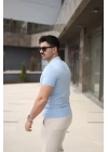 Erkek Polo Yaka Fermuar Detaylı Tişört