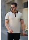 Erkek Renkli Yaka Kısa Kollu Tişört