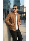 Erkek Scuba Süet Kumaş Bomber Hırka
