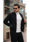 Erkek Scuba Süet Kumaş Bomber Hırka