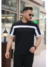 Erkek şerit Detaylı Kısa Kollu T-shirt