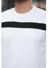 Erkek şerit Detaylı Kısa Kollu T-shirt