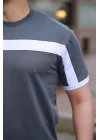 Erkek şerit Detaylı Kısa Kollu T-shirt