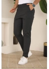 Erkek Slim Fit Likralı Bilek Boy Dilli Kumaş Pantolon