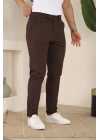 Erkek Slim Fit Likralı Bilek Boy Dilli Kumaş Pantolon
