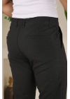 Erkek Slim Fit Likralı Bilek Boy Dilli Kumaş Pantolon