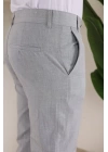 Erkek Slim Fit Likralı Bilek Boy Dilli Kumaş Pantolon