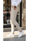 Erkek Slim Fit Likralı Gabardin Pantolon