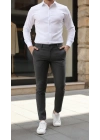 Erkek Slim Fit Likralı Gabardin Pantolon