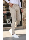 Erkek Slim Fit Likralı Gabardin Pantolon