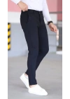 Erkek Slim Fit Likralı Gabardin Pantolon