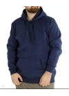 Erkek Uzun Kol Kapşonlu Basic Sweatshirt Hoodie - Lacivert