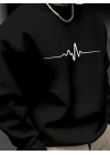 Erkek Uzun Kollu Baskılı Iki Iplik Sweat