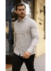Erkek Uzun Kollu Keten Gömlek