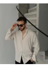 Erkek Uzun Kollu Regular Sofya Keten Gömlek
