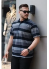 Erkek Yakalı çok Renkli Kısa Kollu T-shirt