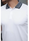 Erkek Yakalı Kagi Kumaş Kısa Kollu T-shirt