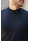 Erkek Yarım Balıkçı Yaka Kısa Kollu Tişört