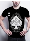 Erkekkısa Kollu Yuvarlak Yaka Desenli Viskon T-shirt