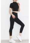 Kadın Sırt Dekolteli Triko Bluz