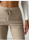 Fit comfort bej salaş pantolon A6011